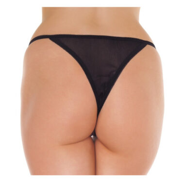 Amorable by Rimba - Tanga Abierto - Talla única - Negro