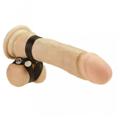 Rimba - Anillo pené cuero. con broches pequeños