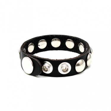 Rimba - Anillo pené cuero con tachuelas